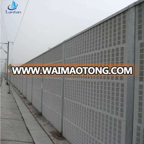 High quality steel sound barrier fence,noise barrier wall,highway and railway noise barrier price for road