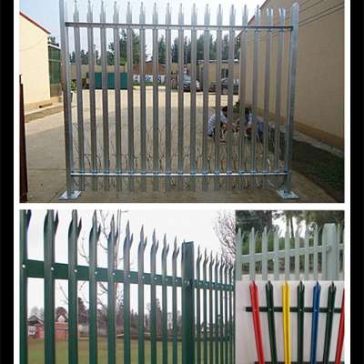 Factory Supply Galvanized Palisade Fence