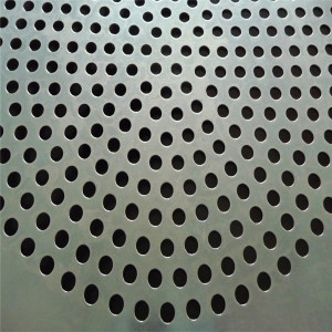 Galvanized Perforated Mesh Sheet in Round Hole